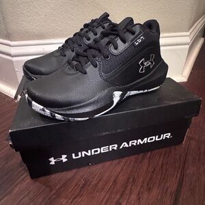 Under Armour Black UA GS Lockdown 7 Shoes